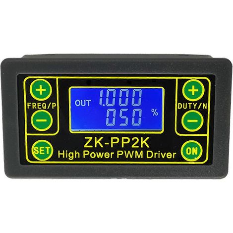Contrôleur de vitesse PWM pour moteur CC, régulateur de fréquence et de rapport cyclique, interrupteur réglable, variateur LED, pilote d'impulsions numériques 2 modules (1/5)