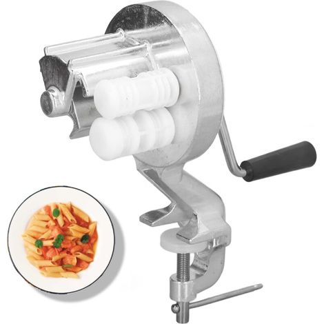 Machine à Macaronis en Alliage d'aluminium, en Acier Inoxydable Machine à Presser les Nouilles à Manivelle Manuelle pour Faire des Nouilles et des Fettuccine (1/5)
