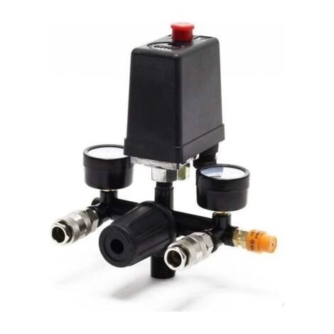 Régulateur de pression avec pressostat pour compresseur Pressostat 2 afficheurs-