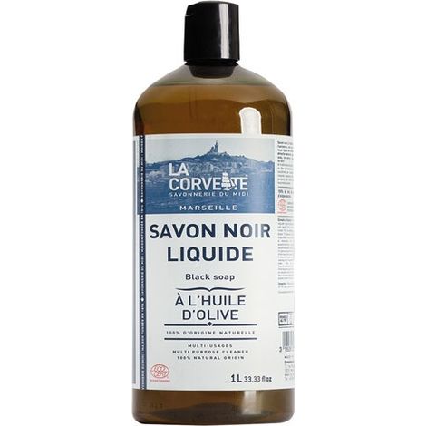 LA CORVETTE - Savon noir liquide a l huile d'olive 1l ecocert