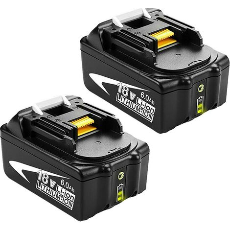 2X BL1850 B 6,0Ah Batterie Pour Makita 18V BL1860 BL1840 LED DC18RC DC18RA Chargeur (1/5)