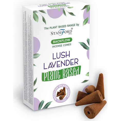 Cônes d'encens à reflux à base de plantes - Lavande luxuriante- Vendu par 1
