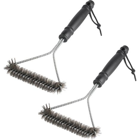 2 Pcs Brosse Barbecue, Brosse de Nettoyage Triangulaire, Brosses de Nettoyage pour Grille de Barbecue, Brosses à Barbecue, Brosse BBQ, Brosse Metallique Barbecue pour Accessoire Barbecue (1/5)