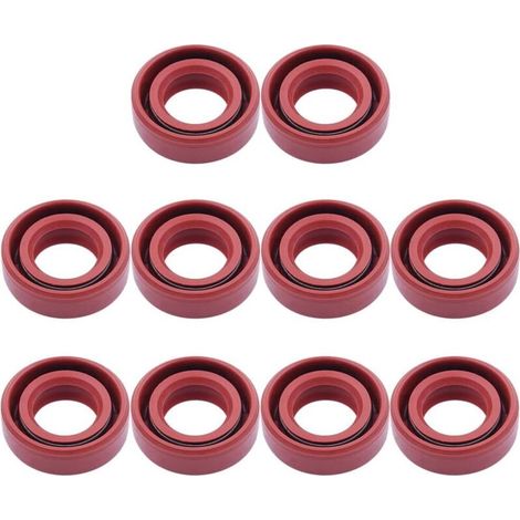 10 Stück O-Ringe aus braunem Gummi, Maße 15 × 25 × 5 mm, kompatibel mit Kettensägen – Zubehör-Set für Wartung und Reparatur
