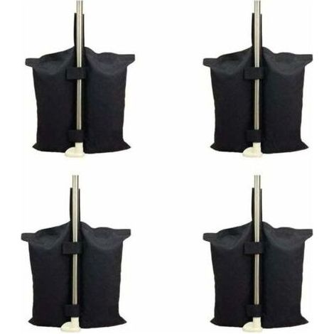 Sac de lestage robuste de qualité industrielle avec coutures doubles pour auvent de tente dépliable Noir (1/5)