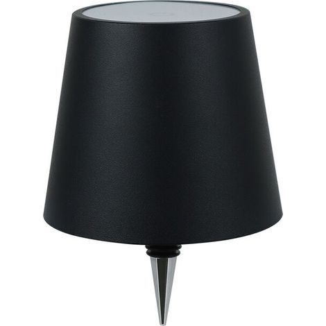 Lampe de bureau LED d'ambiance avec chargeur et prise bouteille - Noir (1/5)