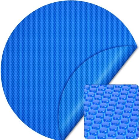 Wiltec Pool Solarfolie Ø 3,6 m, blau, Poolheizung aus 400 µ starkem PE Film, Poolabdeckung Poolplane Solarplane rund (1/5)