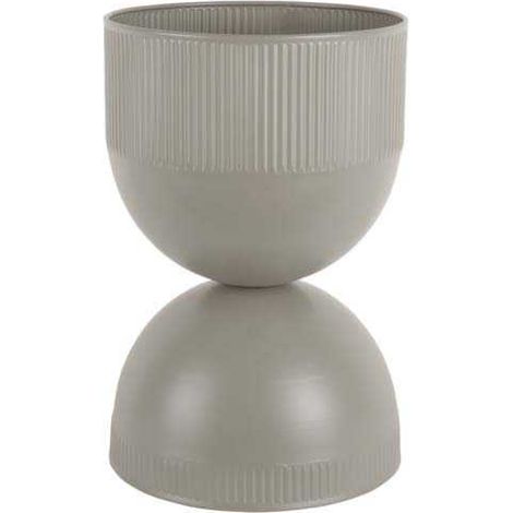 Cache pot en métal réversible Tonar Gris - M (1/4)