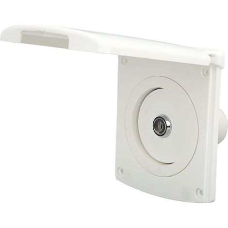 Entrée d'eau RV City avec raccord Rapide – Installation Facile en ASA résistant aux UV – Compatible Caravane, Bateau et remorque – 1 pièce (1/5)