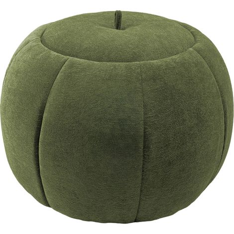 Amadeus - Pouf Pumpkin D60 cm rond en tissu kaki (1/5)