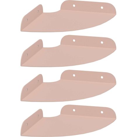 Maison Exclusive - Schwebendes Regal mit Regal 4 pcs Rosa 15 x 15