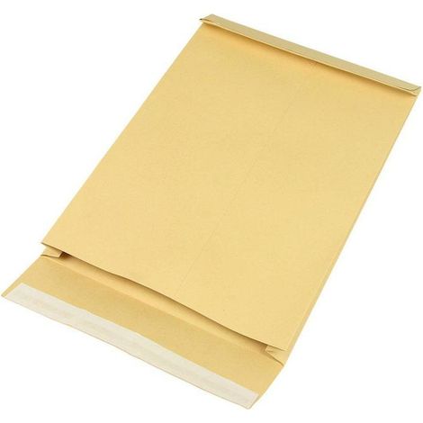 Seitenfaltentasche Maße 229x324 C4 Faltenbreite40mm braun SK-Verschluss TRANSPAK (1/3)