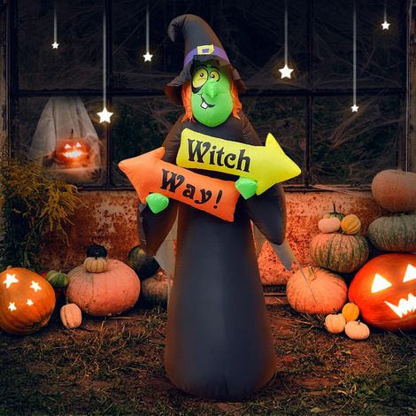 Arche gonflable sorcière noire de 240 cm pour Halloween-AquaForge (1/5)