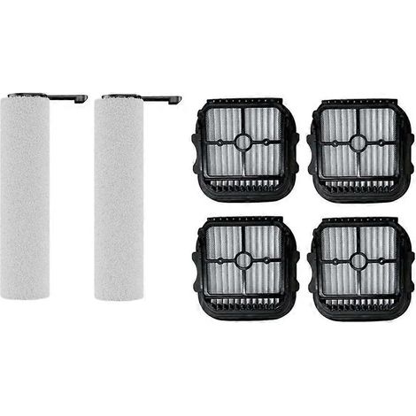 Lot de 6 brosses rotatives et filtres pour aspirateur eau et poussière sans fil JONR ED12 Pro Max. Pièces de rechange pour brosse et filtre d'aspirateur. (1/5)