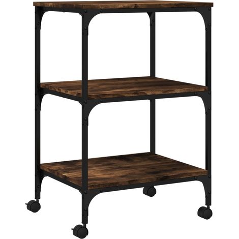 Soporte para impresora mesa/escritorio 3 niveles 50 x 41 x 75 cm marrón 020044719 (1/5)