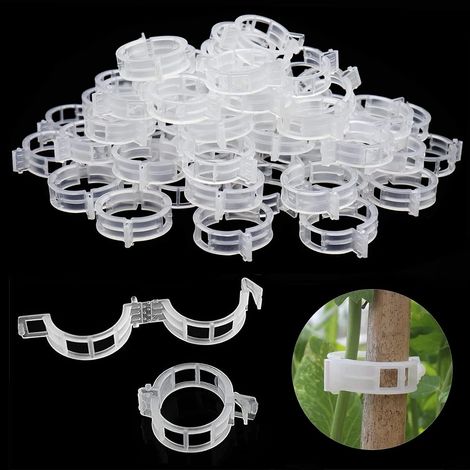 [2F] Pinces pour plantes, 100 pièces. Supports pour plantes de jardin, supports pour plants de tomates, pinces de support pour plantes, pinces pour plantes grimpantes, pinces de jardin. (1/5)