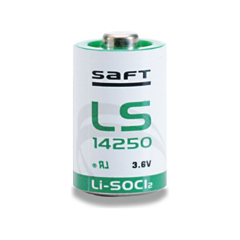 Pila al litio - cloruro di tionile (li-socl2) 3,6V 1,2Ah Saft LS14250 - 1/2AA
