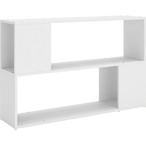 Maison Exclusive - Estantería librería madera contrachapada blanc (1/5)