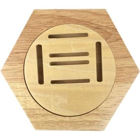 Présentoir de Porte-Médailles, Support de Médaille en Bois, comptoir à Médailles en Nid d'abeille Hexagonales pour Basket-Ball Gymnastique Football Softball