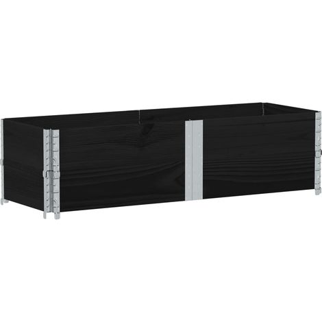 Maison Exclusive - Pflanzkasten Schwarz 150x50 cm Massivholz Kief