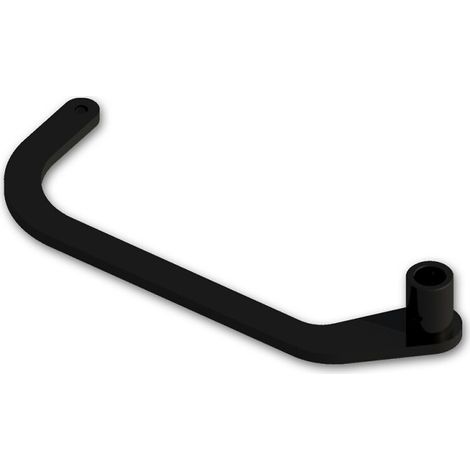 Kit bras W3 gauche pour motorisation en linteau - noir (1/3)