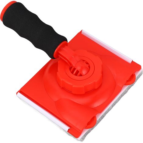 Outil de peinture pour bordures avec poignée rotative et verrouillage des angles, livré avec des tampons et gants de rechange. (1/5)