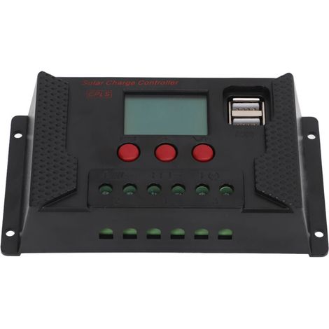 Contrôleur de charge solaire LCD PWM 12V 24V à reconnaissance automatique pour panneaux photovoltaïques (1/5)