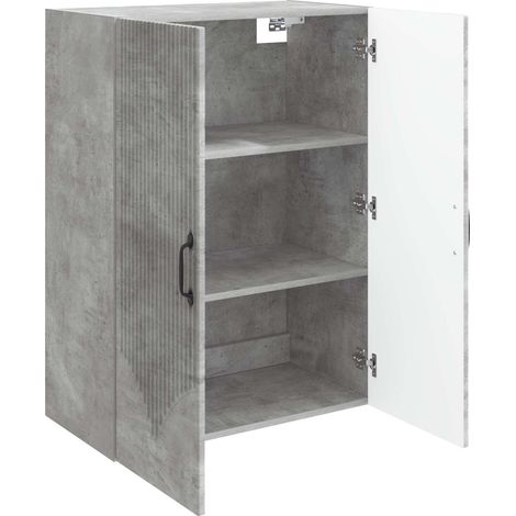 Armadietto a muro Mobiletto a muro Grigio Cemento 66 x 34,5 x 90 cm DAS438239 (1/5)