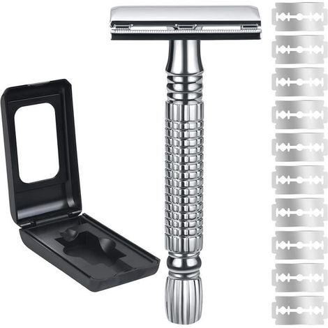 Rasoir - Rasoir coupe choux - rasoir barbe - Rasoir de Sécurité Traditionnel - rasoir de surete (1/4)