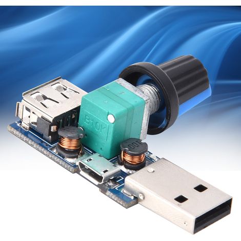 2 USB-Lüfterdrehzahlregler DC412V 5W für Büro und Zuhause (1/5)