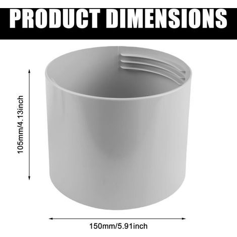 Adaptateur de tuyau d’échappement et d’évacuation de climatisation portable – Raccord universel 150 mm pour installation facile (1/3)