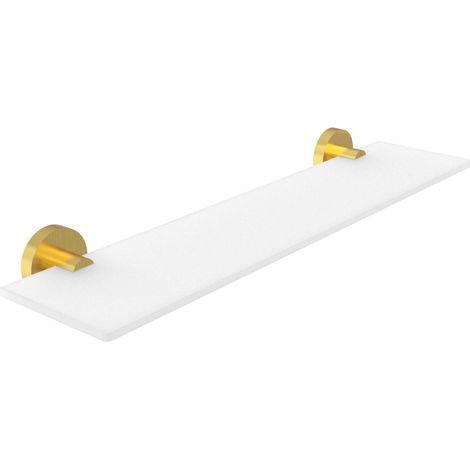 Nimco Unix - Étagère, longueur 50 cm, verre/doré brossé UNZ 13091B-50-Z (1/3)