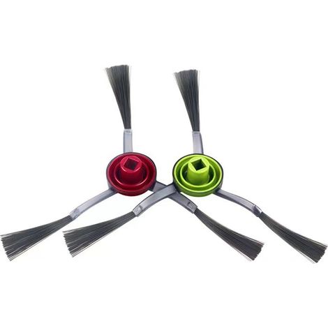 Compatible with the Ecovacs X1 OMNI robotic vacuum cleaner, a pair of side brushes, spare parts, original factory specifications, and household cleaning accessories.--DTEKGAZ