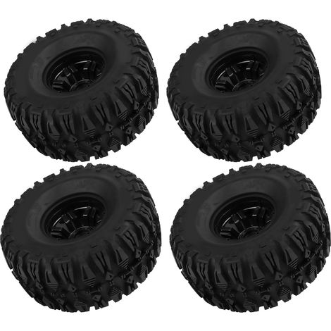 Ensemble de 4 pneus en caoutchouc à motif AR avec jantes en plastique à 6 rayons pour Arrma Senton 1/10 (1/5)