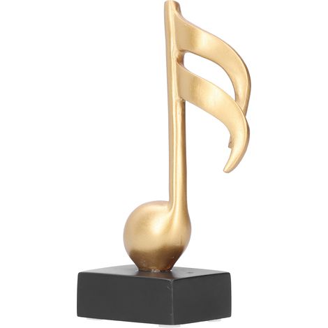 Décoration de notes de musique, symboles musicaux, pour la maison, le salon, la boutique ou le bureau, en résine artisanale. (1/5)