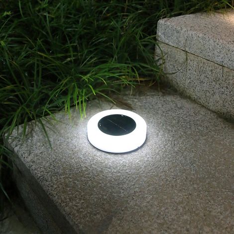 (1 pièce - Lumière froide) Lampe solaire LED étanche pour sol, allée, jardin ou extérieur (1/5)