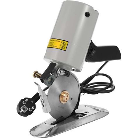 Elektrischer Rollschneider für Stoff, leichter, geräuscharmer Stoffschneider, 90 mm/3,54 Zoll Klingendurchmesser, 30 mm/1,18 Zoll maximale Schnittstärke