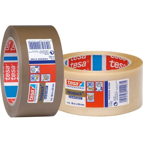 Nastro da imballaggio in PVC trasparente ruvido 66 m x 50 mm 4100 Tesa