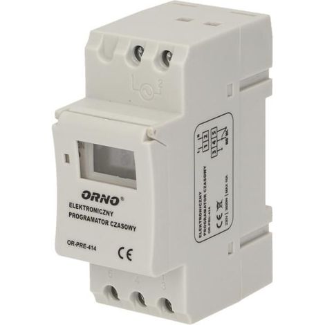 Interrupteur horaire programmable Orno or-pre-414 16A 3600W