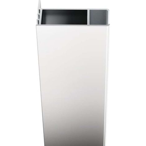 Ravak Chrome - Perfil de tope prolongado CNPS, altura 1950 mm, aluminio brillante E778801C19470