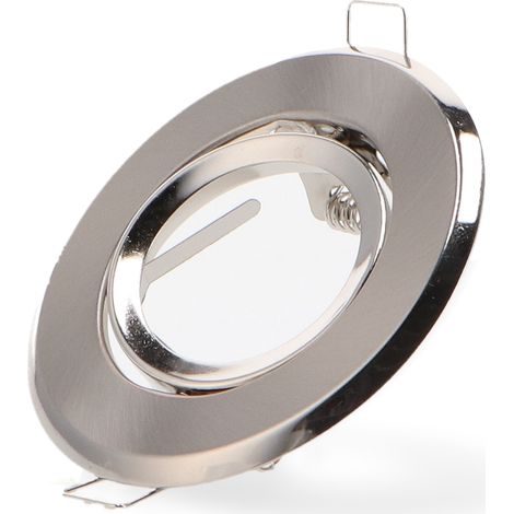 Bague inclinable ronde en nickel série Eco pour GU10/MR16 - Ledme - LM4317