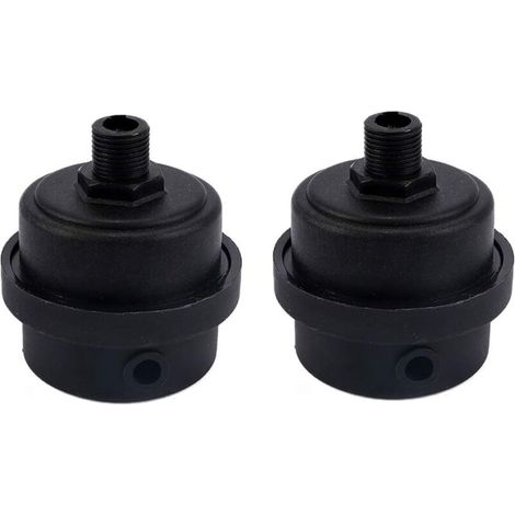 Stück Luftkompressor-Schalldämpferfilter aus Kunststoff mit 1/4 Zoll PT 12 mm Filterelement - Crezuo (1/4)