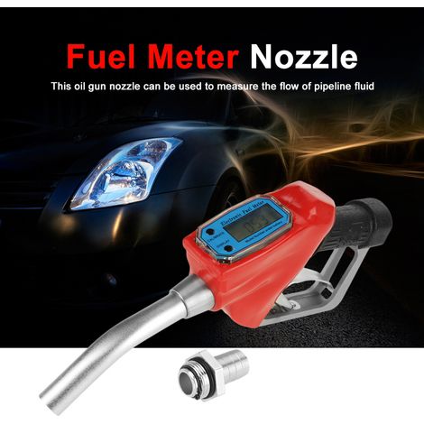 Pistolet de distribution de carburant numérique avec débitmètre, buse de remplissage essence et gazole, 1 pièce (1/5)