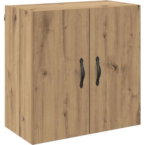 Armario moderno de pared almacenamiento de pared 60 x 31 x 60 cm diseño elegante acabado en roble macizo hecho a mano 020052492 (1/5)