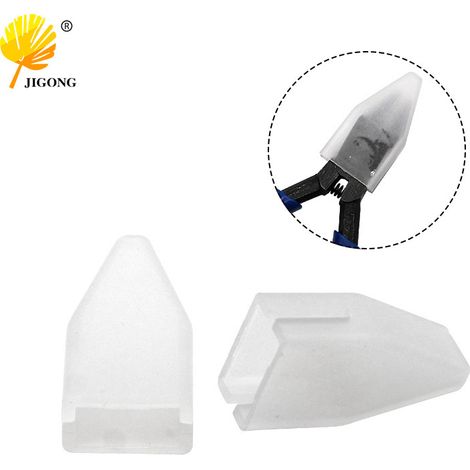 Protection de mâchoire en plastique, protection de tête de pince en PVC, protection de mâchoire pour pince coupante diagonale, protection de mâchoire pour cisaille électronique. (1/5)
