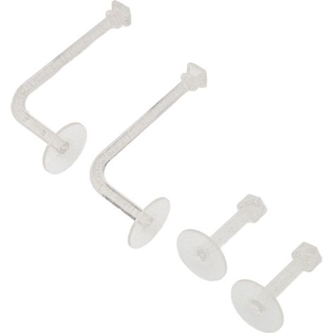 Lot de 4 supports pour chouchous et bandeaux à cheveux, organisateur transparent à paillettes adhésives, crochets muraux pour accessoires de cheveux