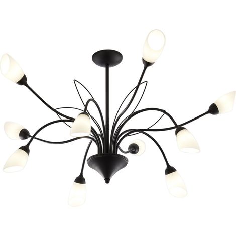 Plafoniera decorativa nera GLORIOSA Jupiter 10xG9 IP20 (1/5)