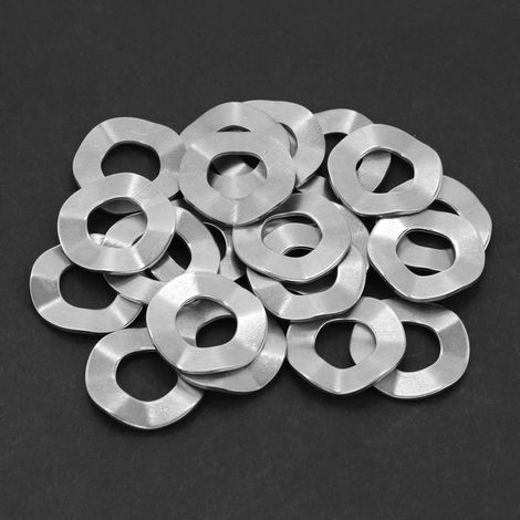 Rondelles ondulées M10 en acier inoxydable (20 pièces), joints, rondelles élastiques, outils de blocage (1/5)