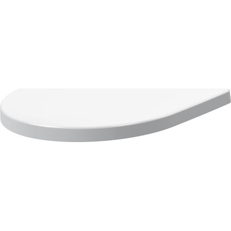 Nuie Round Wrapover Soft Close Toilet Seat - White (1/2)