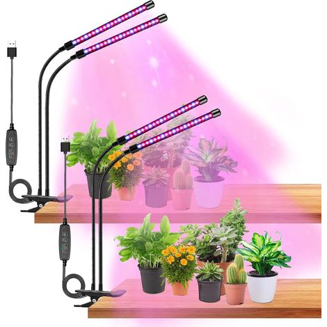 Pflanzenlampe LED, Pflanzenlicht, 240 LEDS Pflanzenleuchte Vollspektrum Pflanzenlampe für Zimmerpflanzen mit Zeitschaltuhr 3 Farbmodi 10 Lichtstärken ,22 Köpfe Wachstumslampe für Gartenarbeit (1/5)